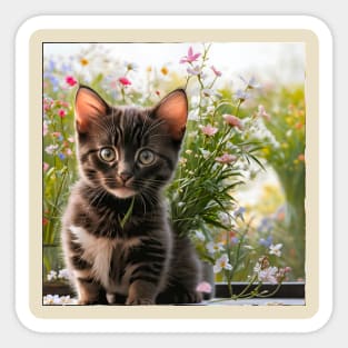 Cat Lovers Cute Kittens Sticker